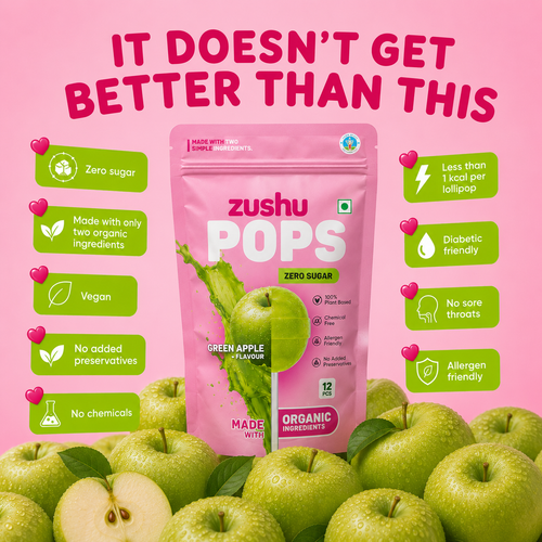 Zero Sugar Organic Green Apple Pops